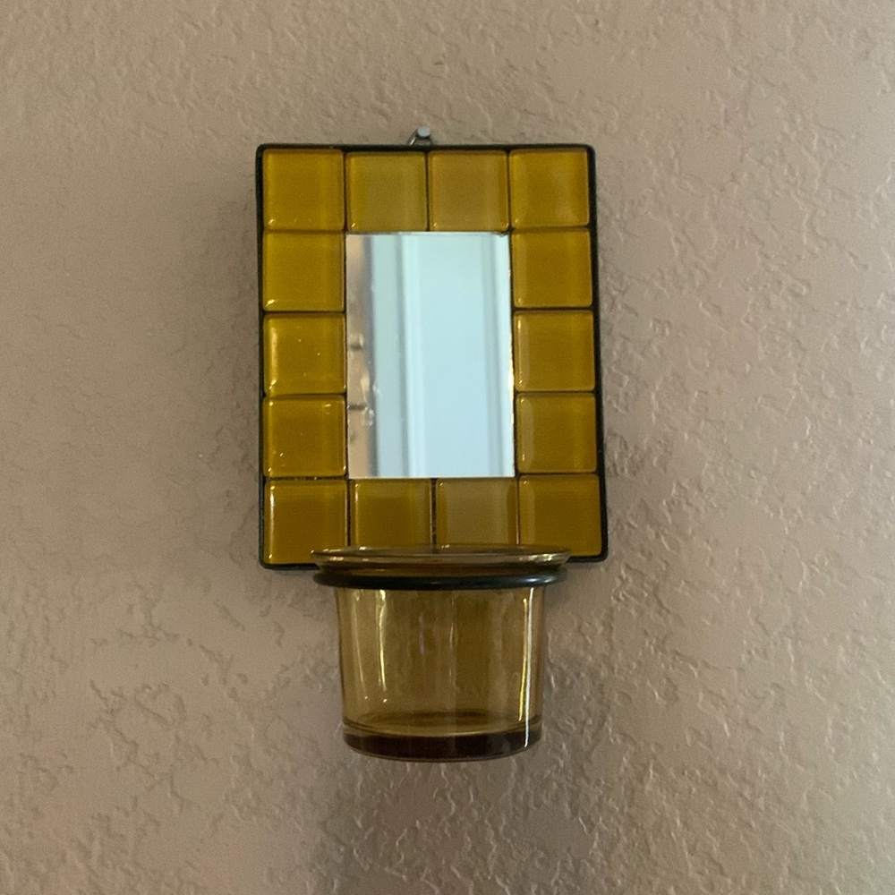 🪞Gold Mirror Votive Candle Holder